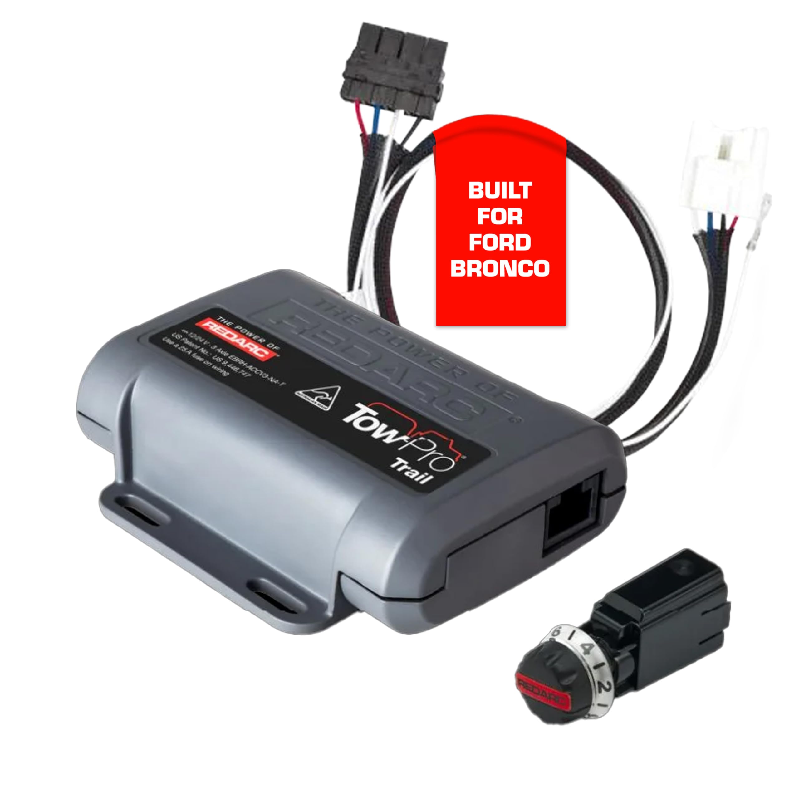 REDARC Tow-Pro Trail Kit Electric Trailer Brake Controller Kit for Ford Bronco, Off Road Dual Braking, Plug and Play Install, 12V/24V Compatible to Tow RV, Camper, Trailer, Boat