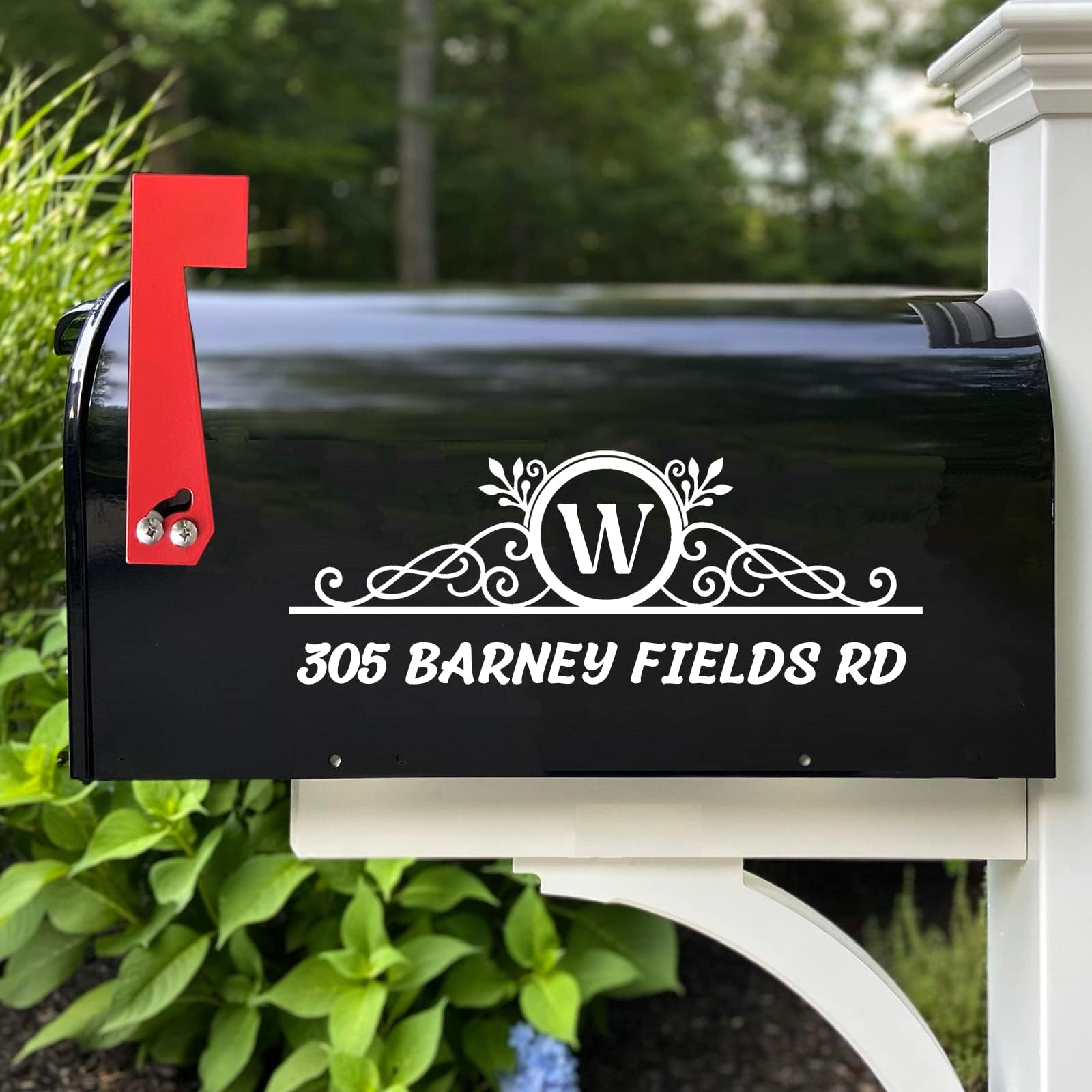 Custom Reflective Mailbox Numbers and Street Address Decal - CMN05