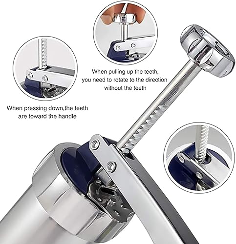 Miniatura 4 de Spritz - Kit de pistola de prensa de galletas de acero inoxidable con 20 discos de galletas y 4 boquillas para hacer galletas y hacer churros