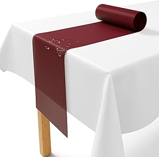 Non-Woven Table Runner Bordeaux [30 cm x 25 m] - Disposable Table Runner as Elegant Table Runner Table Decoration for Weddings, Communion, Christenings, Birthdays, Christmas and Beer Table Festivals