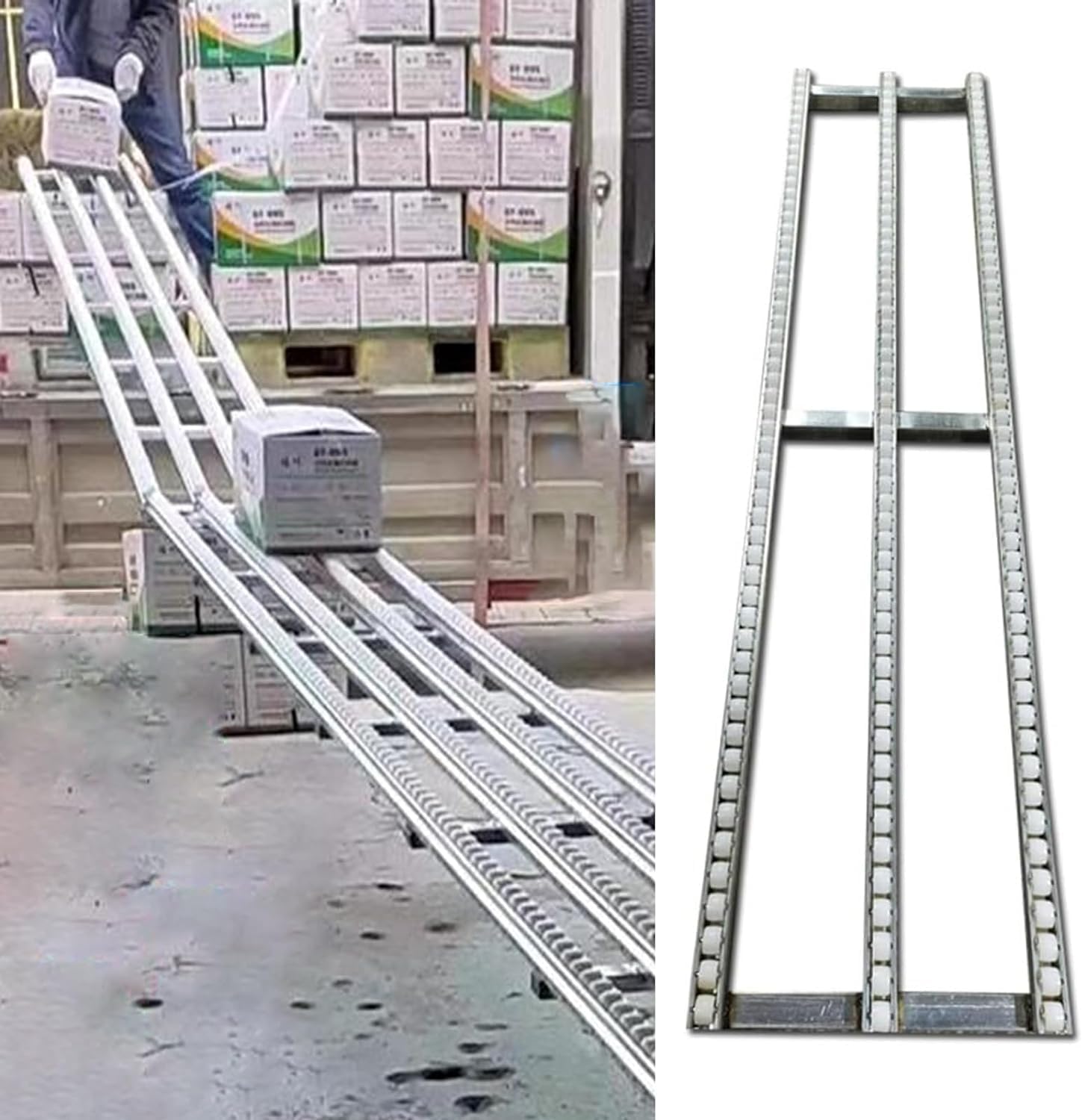 Powerless Transport Pulley Conveyor for Truck Trailer, Warehouses