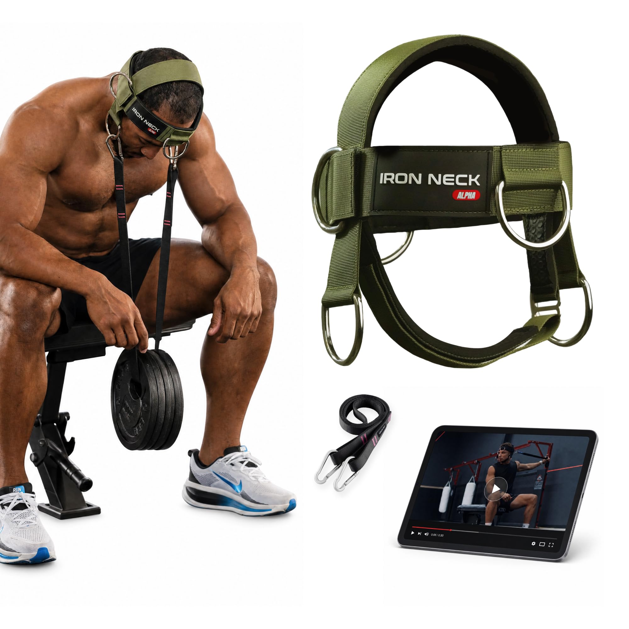 Iron Neck Alpha Neck Trainer - Exercise &amp; Workout Equipment