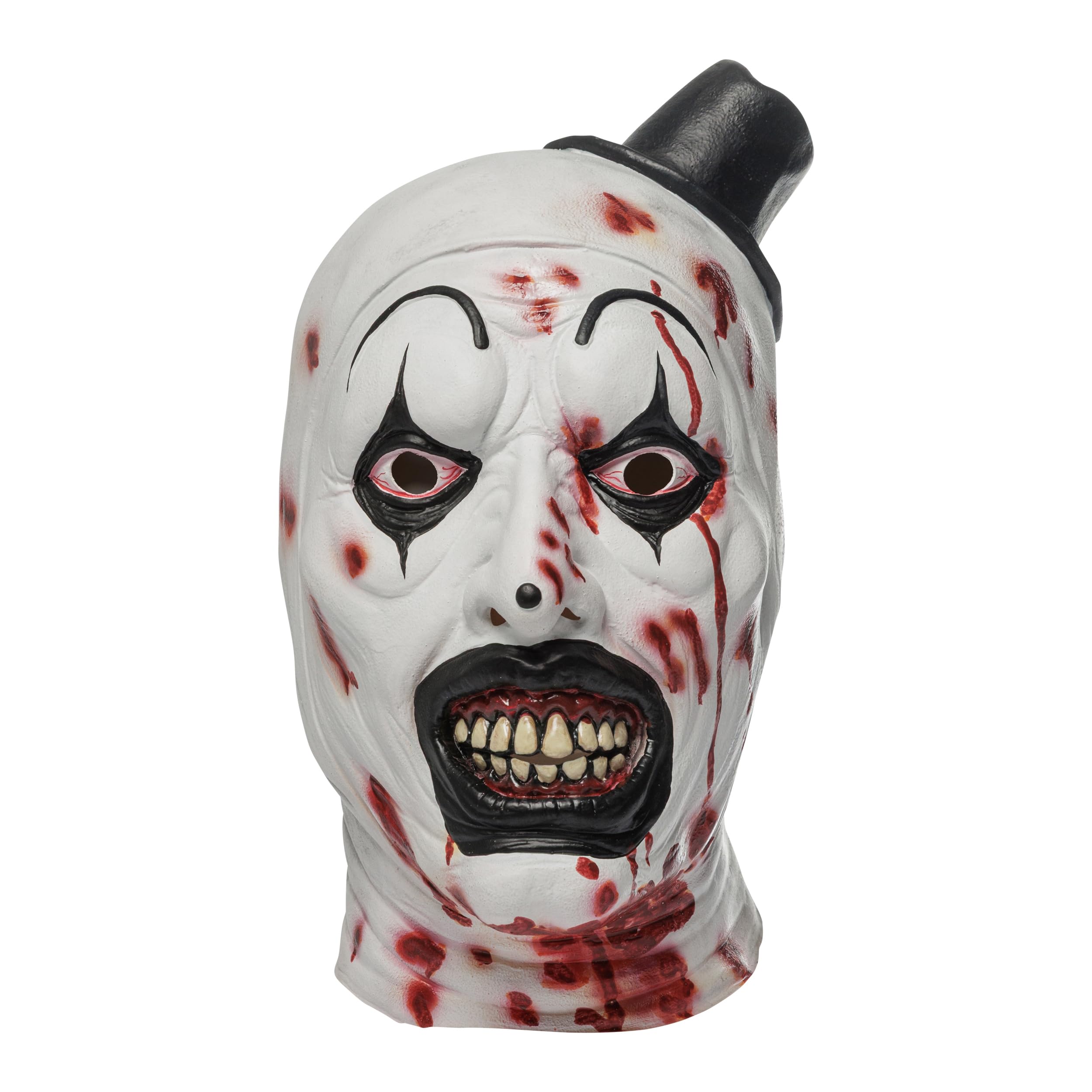 Chaks - Terrifier Art the Clown Mask, Halloween Costume Accessory, Latex Full Head Horror Mask for Carnival Cosplay