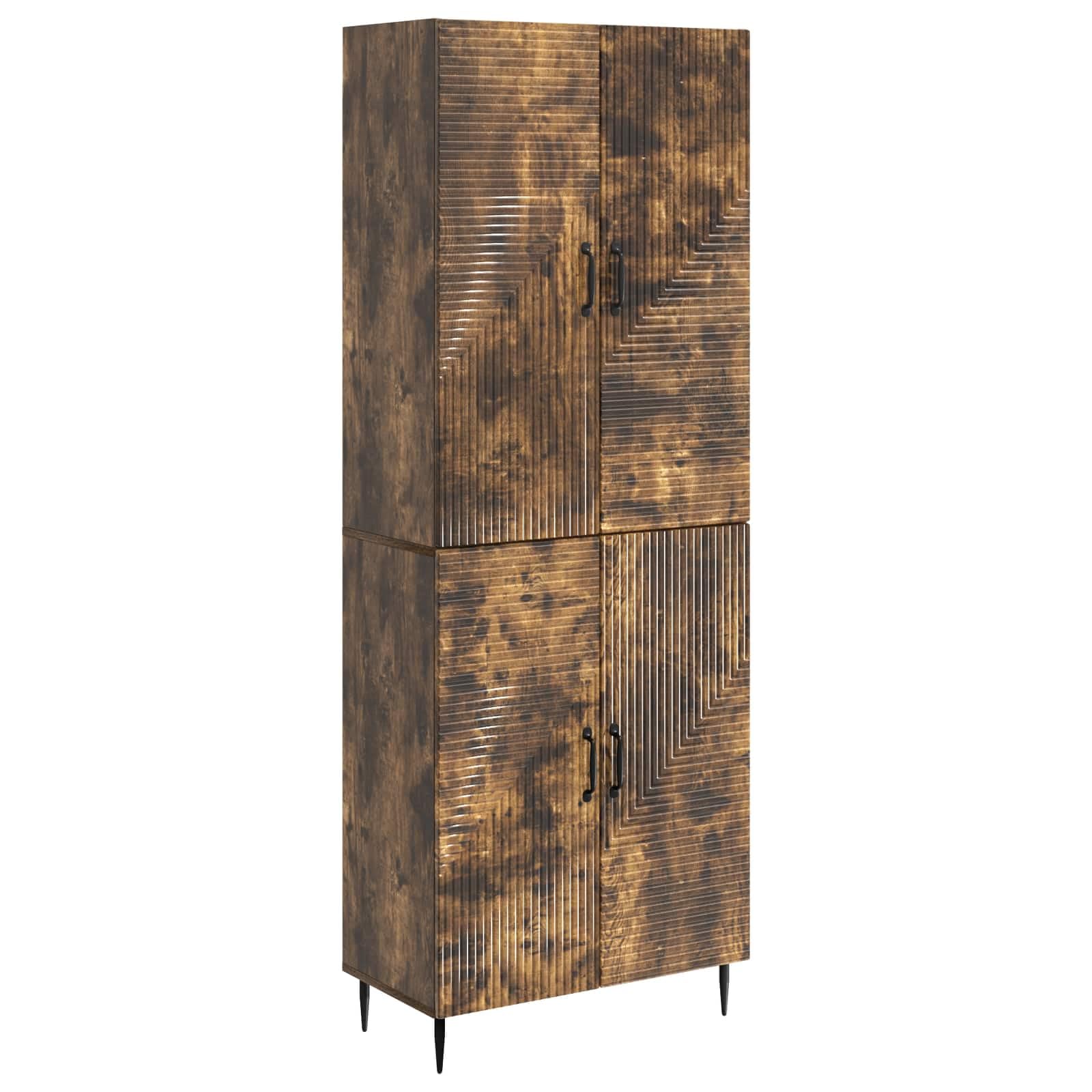 Mangloder Ensemble Meuble 2 pcs Bois d'ingénierie 66 x 34,5 x 89,5 cm mobilier Salon Bureau avec Rangement modulable Design Moderne intérieur extérieur