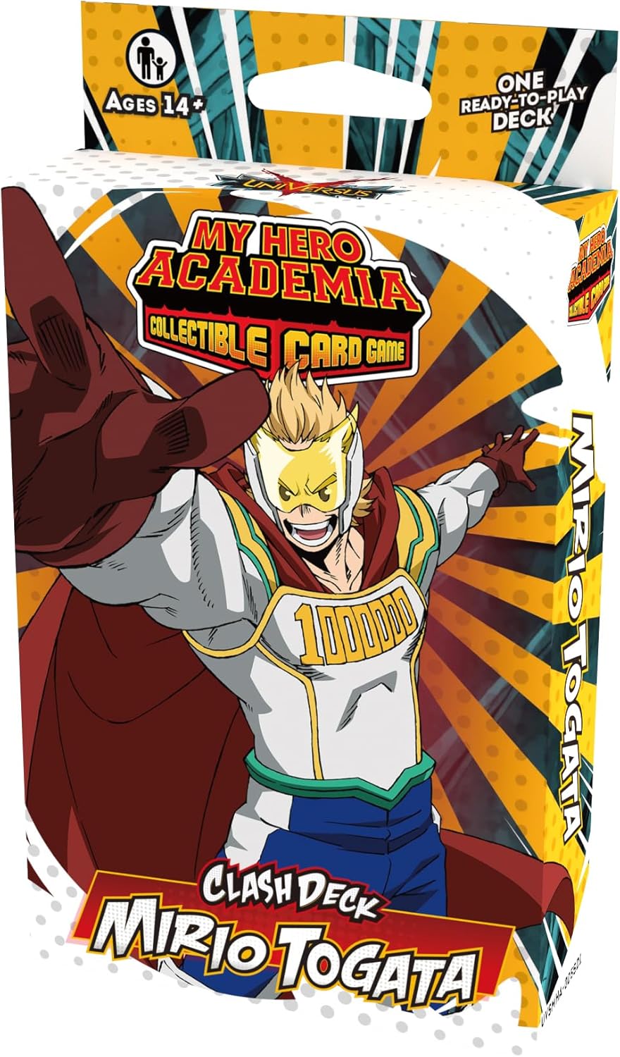Starter Set My Hero Academia Collectible Card Game Series 5: Clash Deck Mirio Togata - Ready to Play Out of The Box, 51 Card Deck & Playmat, MHA
