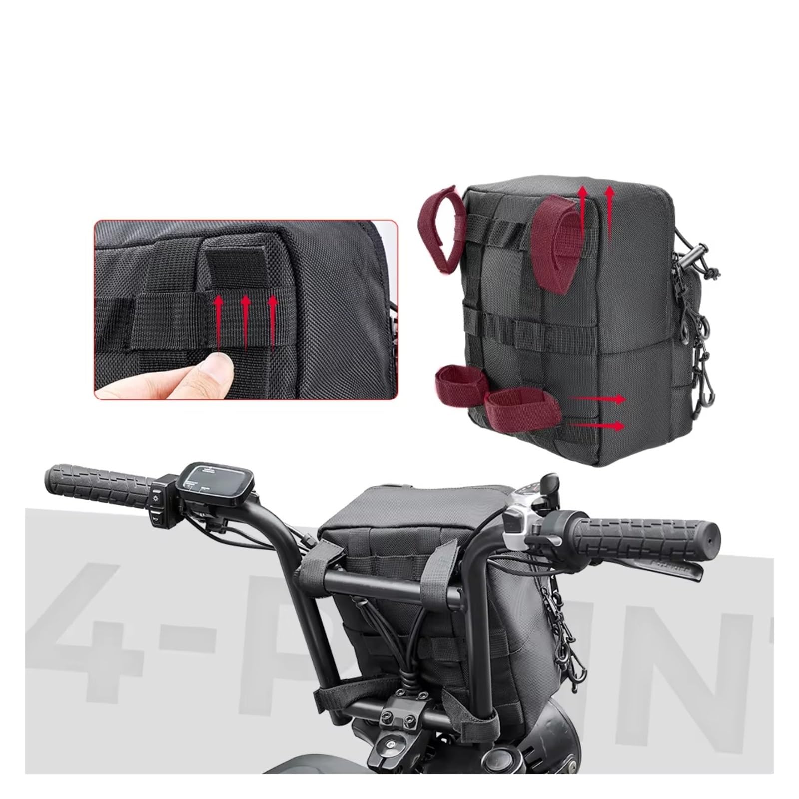 Compatibile Con Cruiser Per Softail Per Sportster Borsa Attrezzi Manubrio Moto Borse Forcella Anteriore Sissy Bar Stoccaggio Sacche Moto