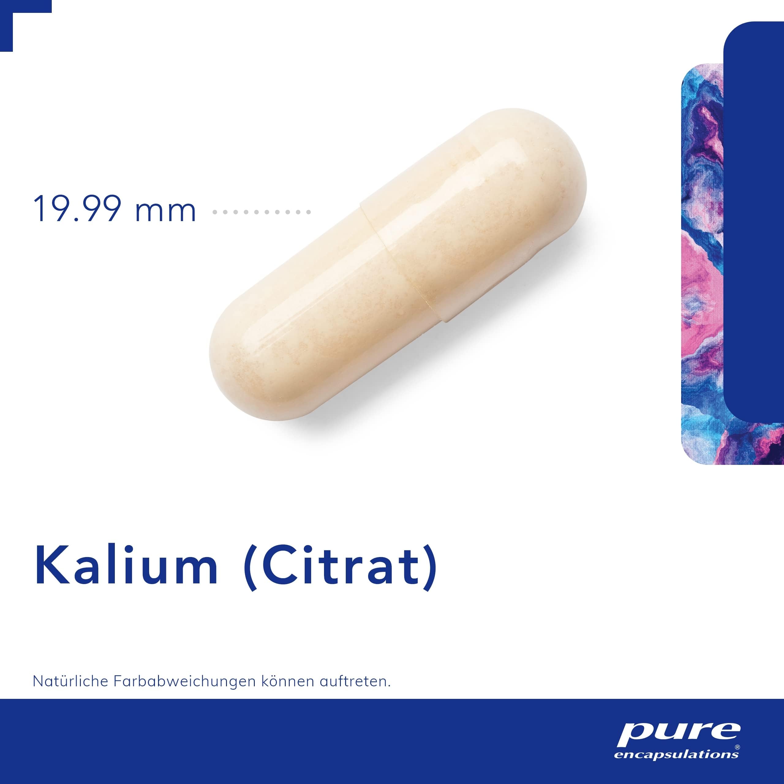 Pure Encapsulations - Kalium (Kaliumcitrat) - Für eine normale Funktion des Nervensystems und Normalen Blutdruck - 90 Kapseln