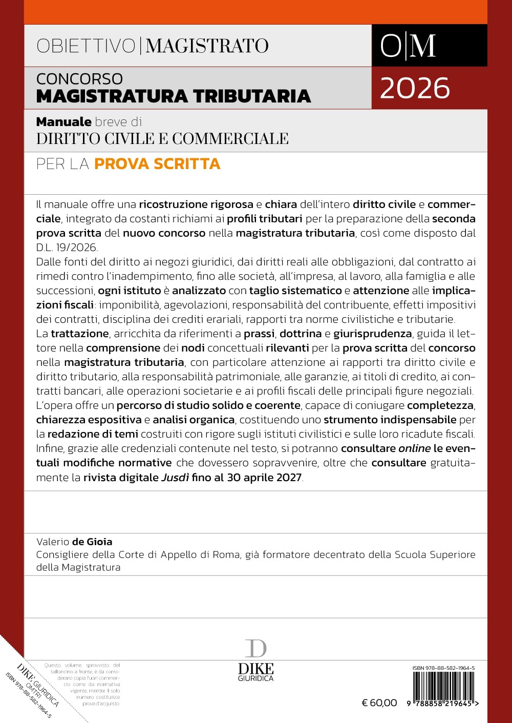Manuale breve di Diritto Civile e Commerciale con profili di Diritto Tributario - per la Prova Scritta 2026