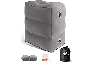 Inflatable Airplane Foot Rest Pillow & Kids Airplane Bed