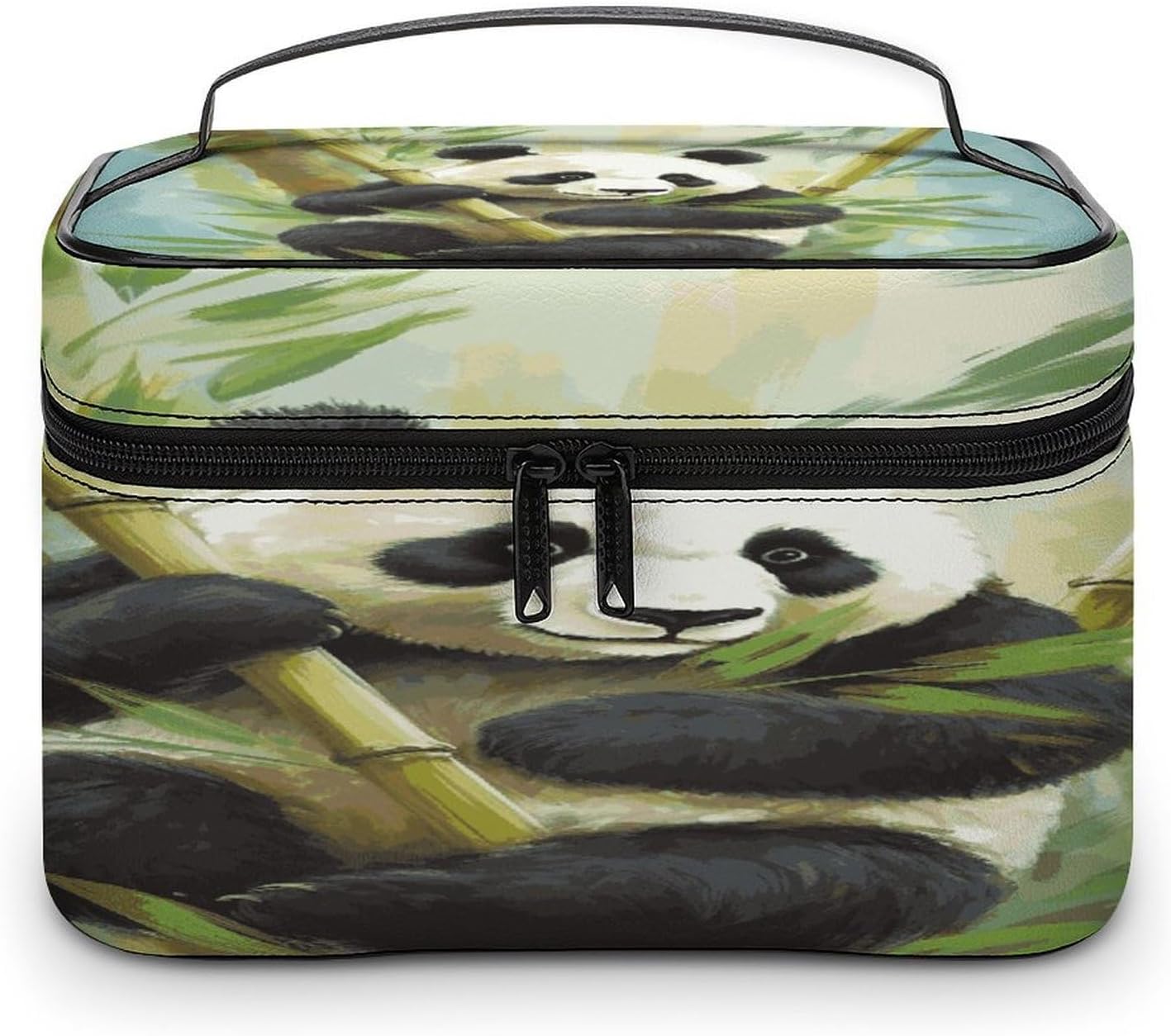 Bamboo with Panda Travel Makeup Bag Cosmetic Bag Toiletry Bags
