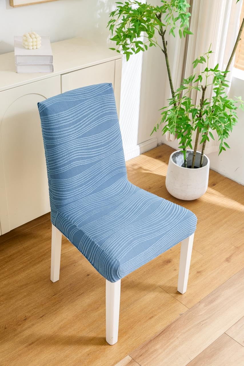 Orange Jacquard Chair Covers - Stretch & Protect! -11