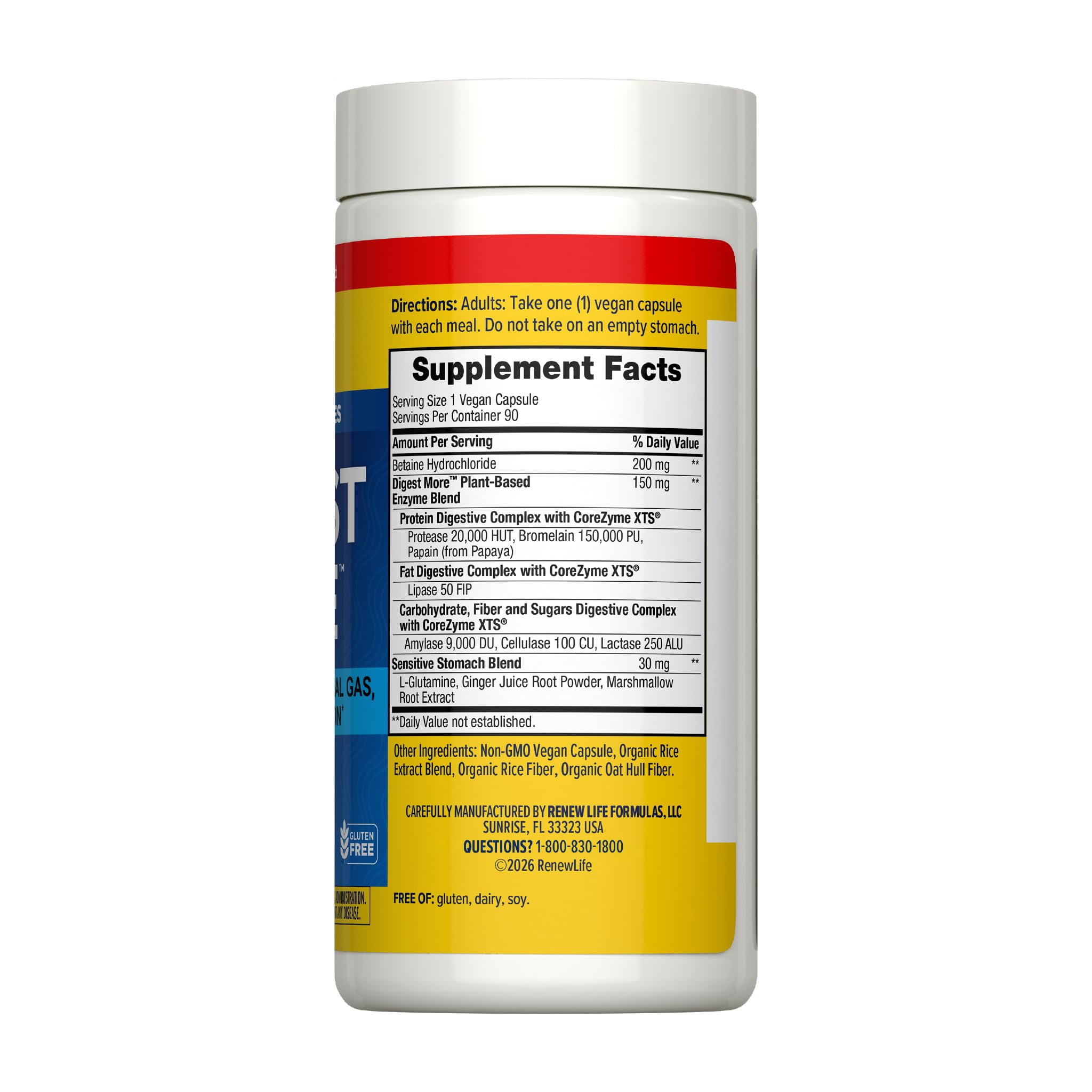 Renew Life DigestMore Digestive Enzymes | 90 Vegetable Capsules — Amazon image 2
