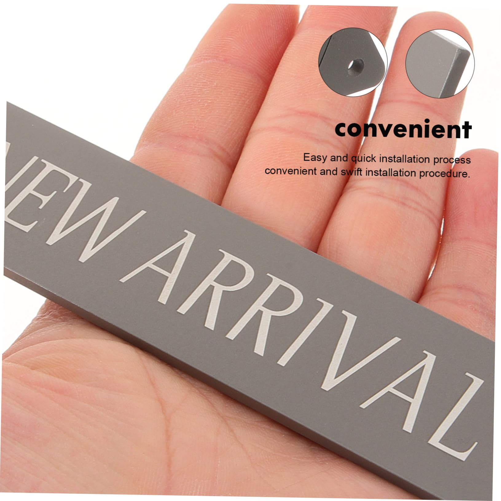 Operitacx 5stücke Metallschild Neuheiten-schild Für Geschäfte Einfache Installation Auffällige Farben Für Supermärkte Und Einzelhandel