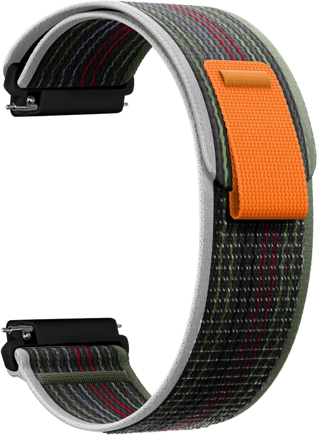 Strap for 20 mm 22 mm, nylon replacement strap with Velcro fastener, adjustable sports watch straps, watch strap for men and women
