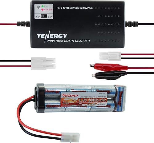 Tenergy Airsoft - Pilas planas NiMH de 8,4 V, 3800 mAh