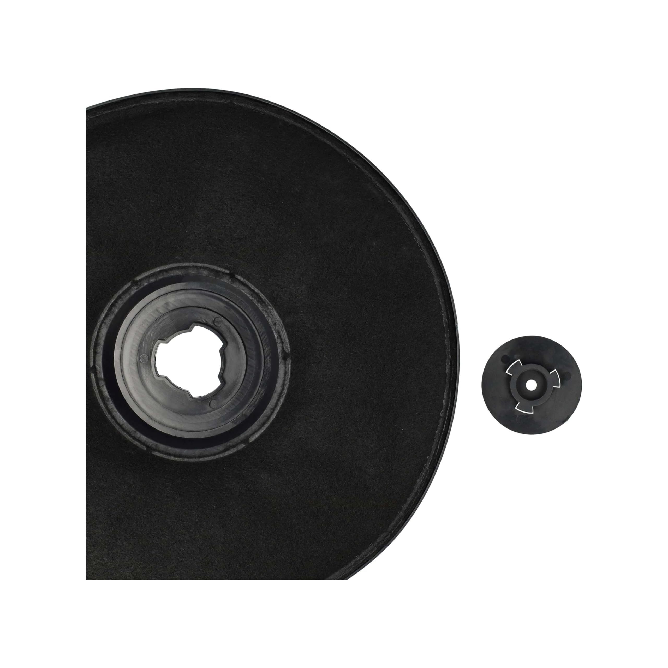 vhbw 4x Filtro a carboni attivi sostituisce Whirlpool/Bauknecht Typ E233, 484000008636 per cappe aspiranti - 2,3 cm