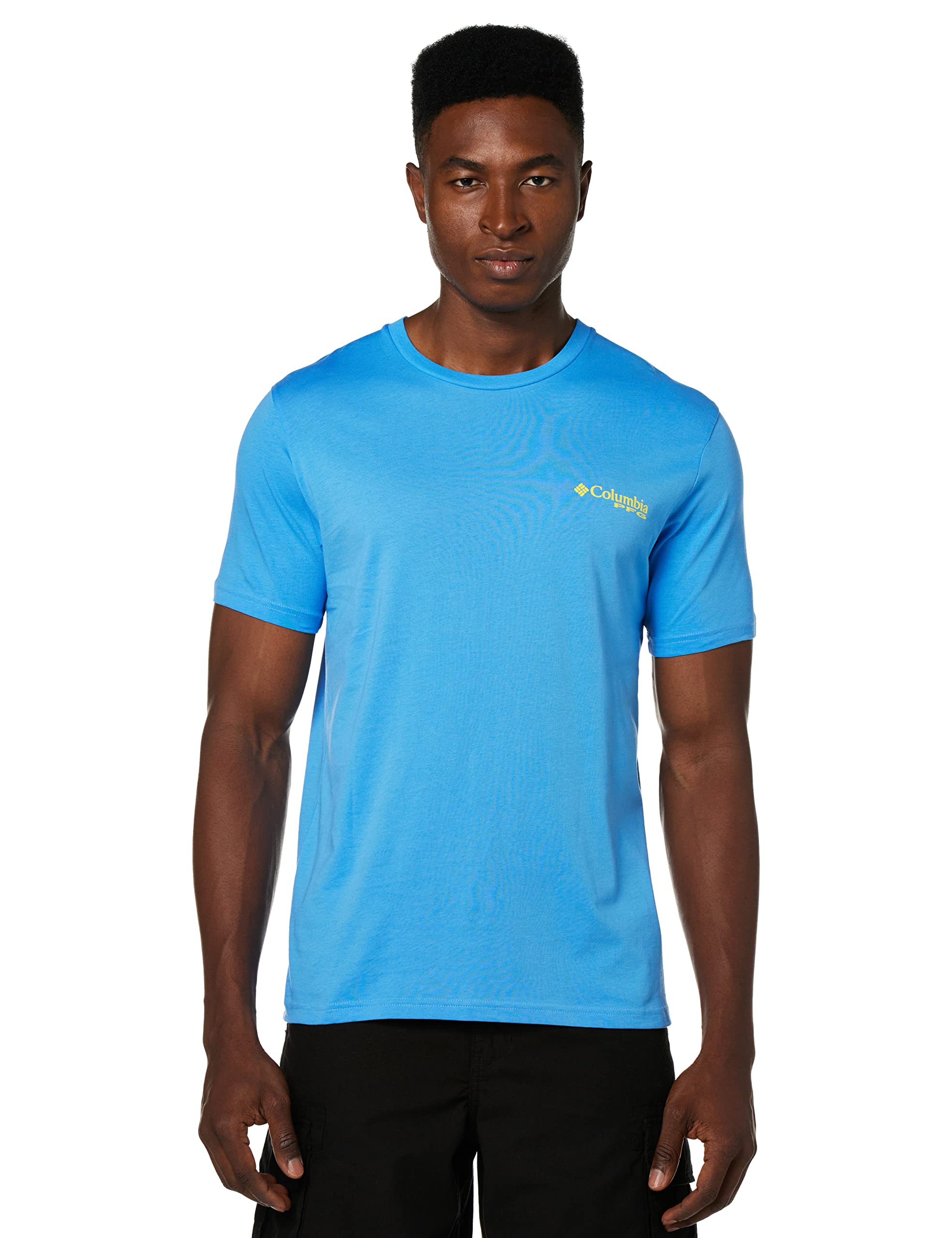 Columbia Men's Pfg Graphic T-shirt T Shirt, Riptide/Mantra, M UK