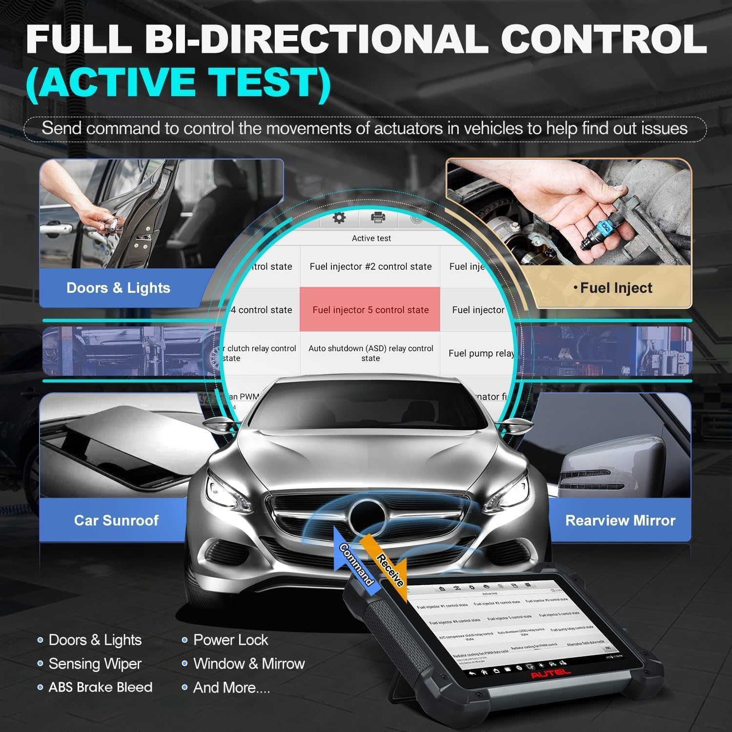 Autel MaxiCOM MK908 II Diagnosis Coche: 2026 Adelante de MS906 Pro MP900BT MS906BT MK908, 38+ Servicios como Elite 2 Pro MK908P II MS908S Pro II, 3000+ Bidireccionales [Soporte Español]