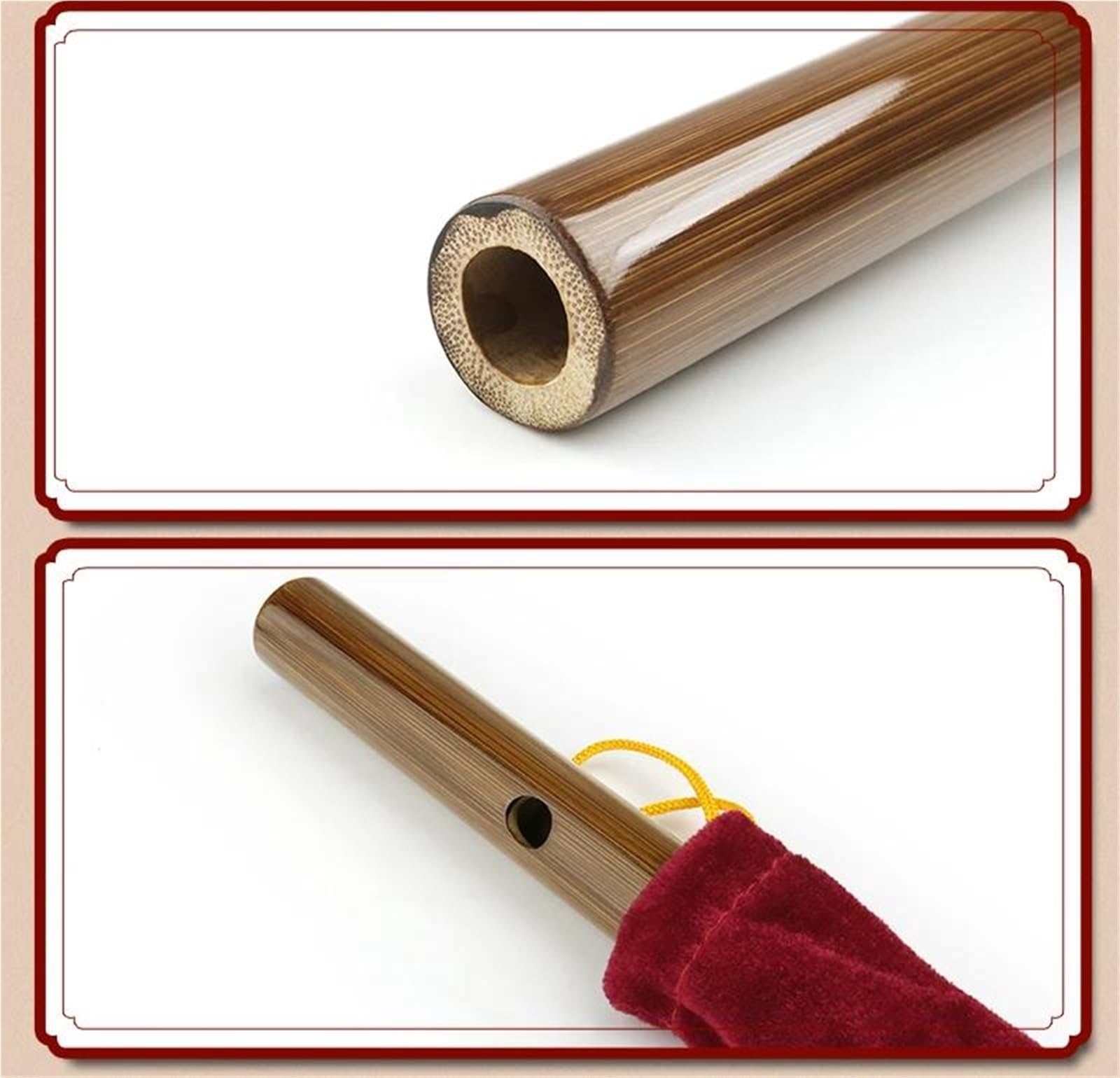 Flûte courte portable en bambou Fengmu accordage en sol instrument pour débutants Débutants Flûte Bambou