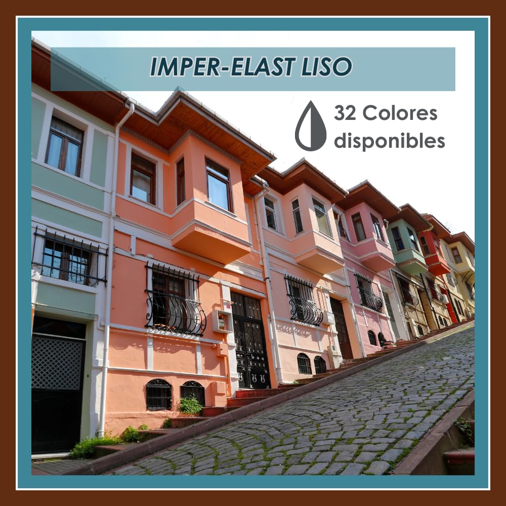 PINTURAS DECOLOR Revestimiento Impermeabilizante Elástico. IMPER-ELAST GRIS OSCURO. 4 LT