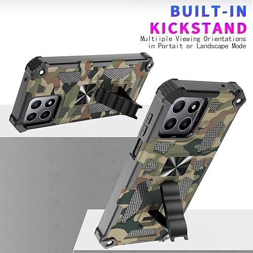 Miniatura 4 de Funda para Boost Mobile Celero 5G Plus (solo versión Plus), con 2 protectores de pantalla, grado militar, función atril con soporte magnético para