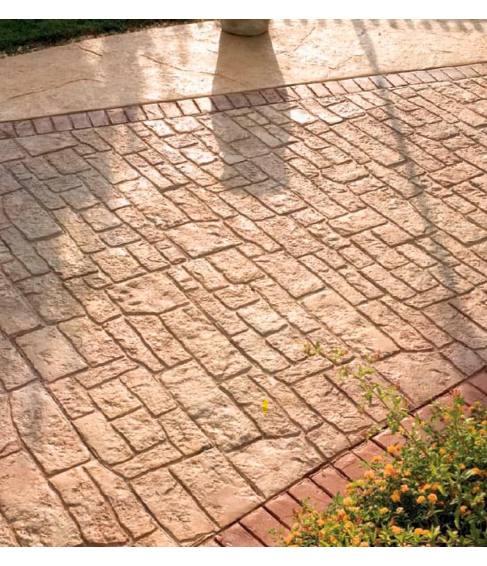 Stampi per calcestruzzo stampato pietra Camino di Santiago 61 x 51 cm - Stampi per calcestruzzo stampato pietra (kit 2 semirigidi + 1 flessibile)