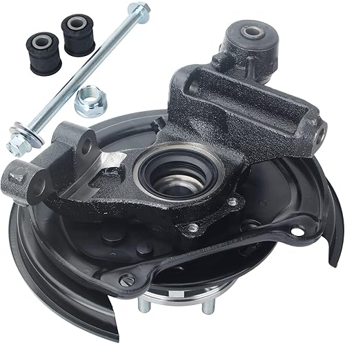 DOSKJOK Steering Knuckle Wheel Hub Bearing Assembly Rear Left Compatible with Forester Dics Brakes 2001 2002 2003 2004 2005 2006 2007 2008 698-417