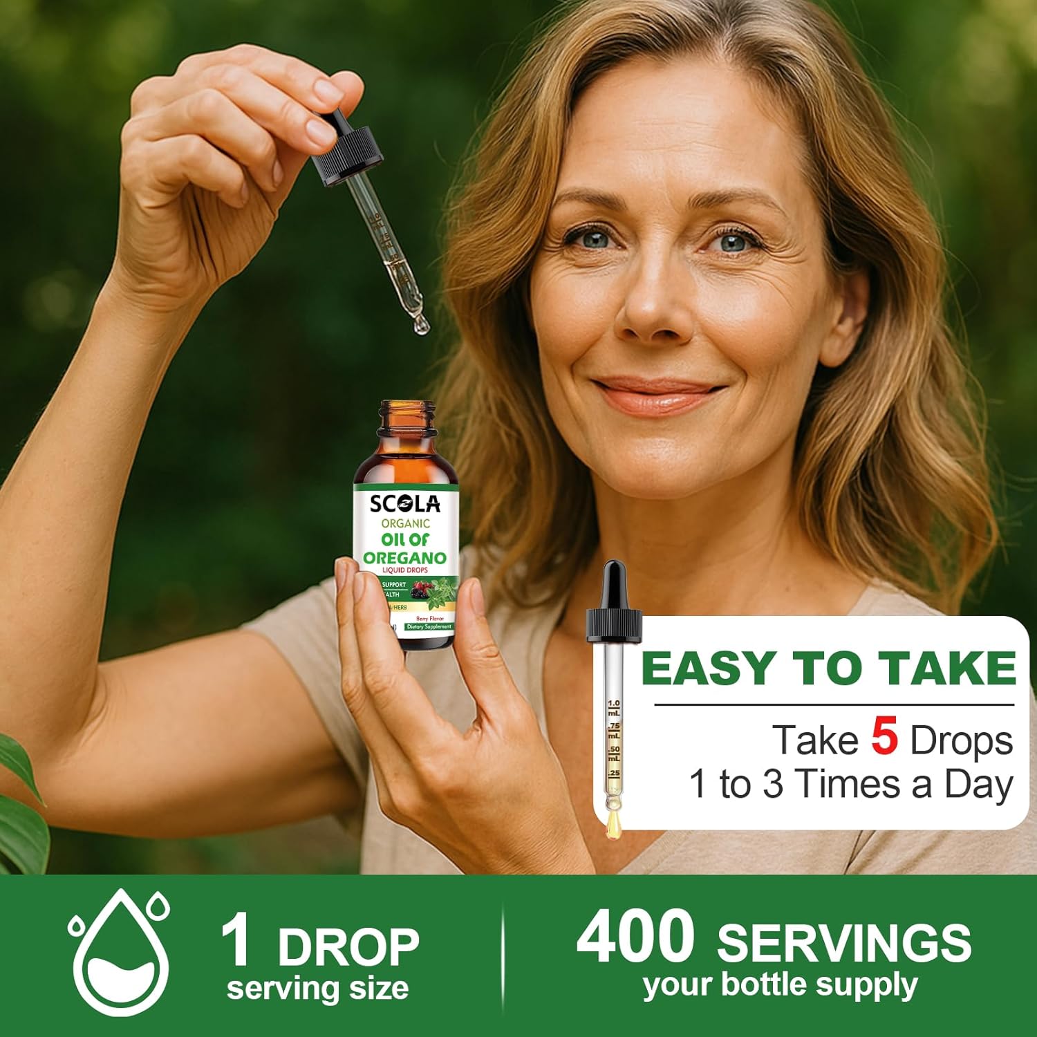 SCOLA Organics Oil of Oregano Liquid Drops | 2 fl oz (60 mL) | Concentrated Plant-Based Immune Support | Alcohol-Free, Organic, Non-GMO, Vegan & Gluten Free Herbal - Image 7