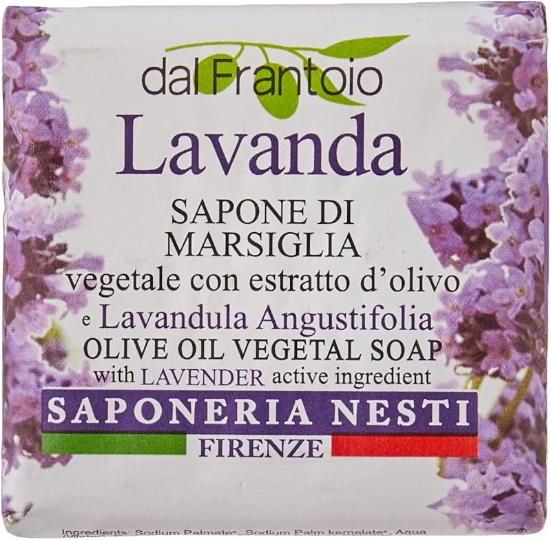 Sabonete vegetal Nesti Dante nesutexidante Dal Frantoio com azeite de oliva e lavanda, 100 g