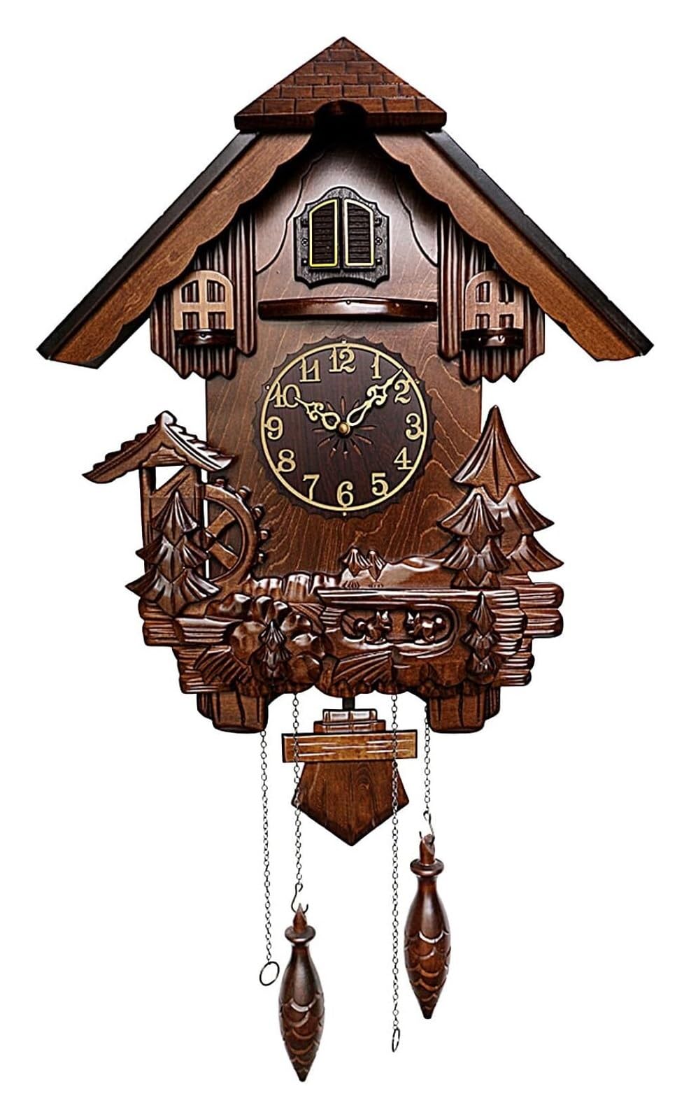 Cuckoo Clock, Cuckoo Wall Clock, Wall Clock, Clocks for Wall,Solid Wood Carved Clock, Home Decor