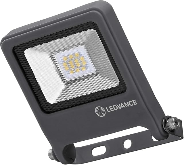 LEDVANCE Naświetlacz LED: for ściana, ENDURA® FLOOD Ciepły biały / 10 W, 220240 V, kąt rozsyłu światła: 120°, Ciepły biały, 3000 K, materiał: aluminum, IP65