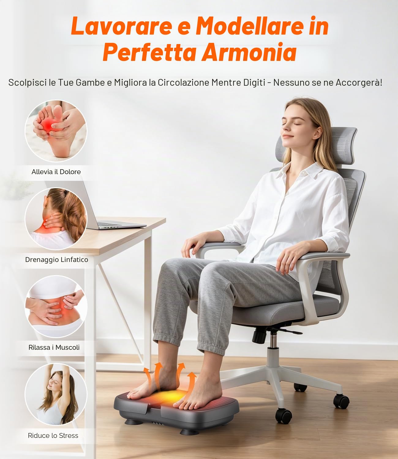 Piattaforma Vibrante con Riscaldamento Vibrator Fitness con 30 Velocità | 5 Modalità Macchina per Esercizi con LCD Touch, Anti Scivolo 130kg Batteria Ricaricabile USB-C – per Rilassamento Muscolare
