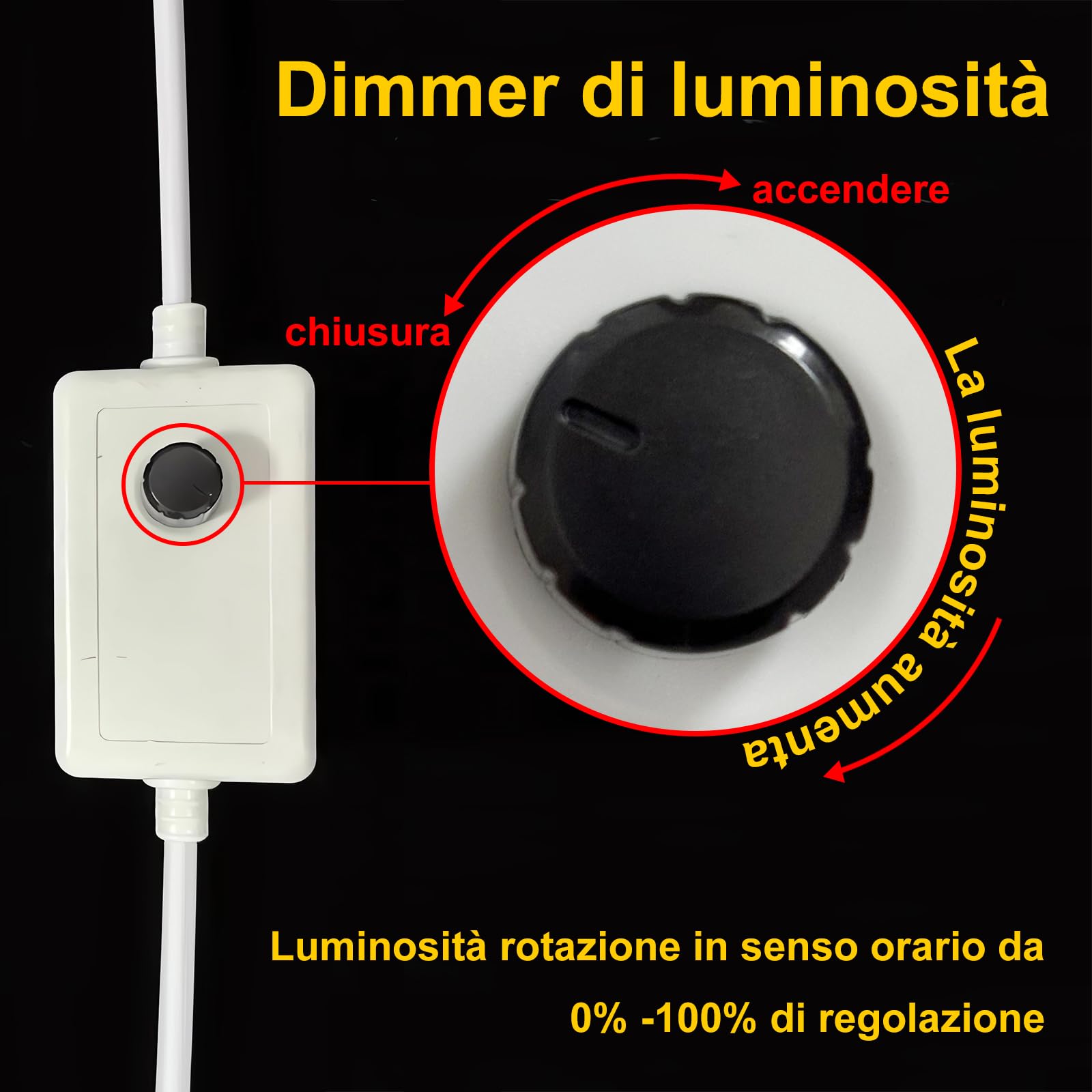 Striscia LED COB 220V IP65 Dimmerabile (4000K, 7m)