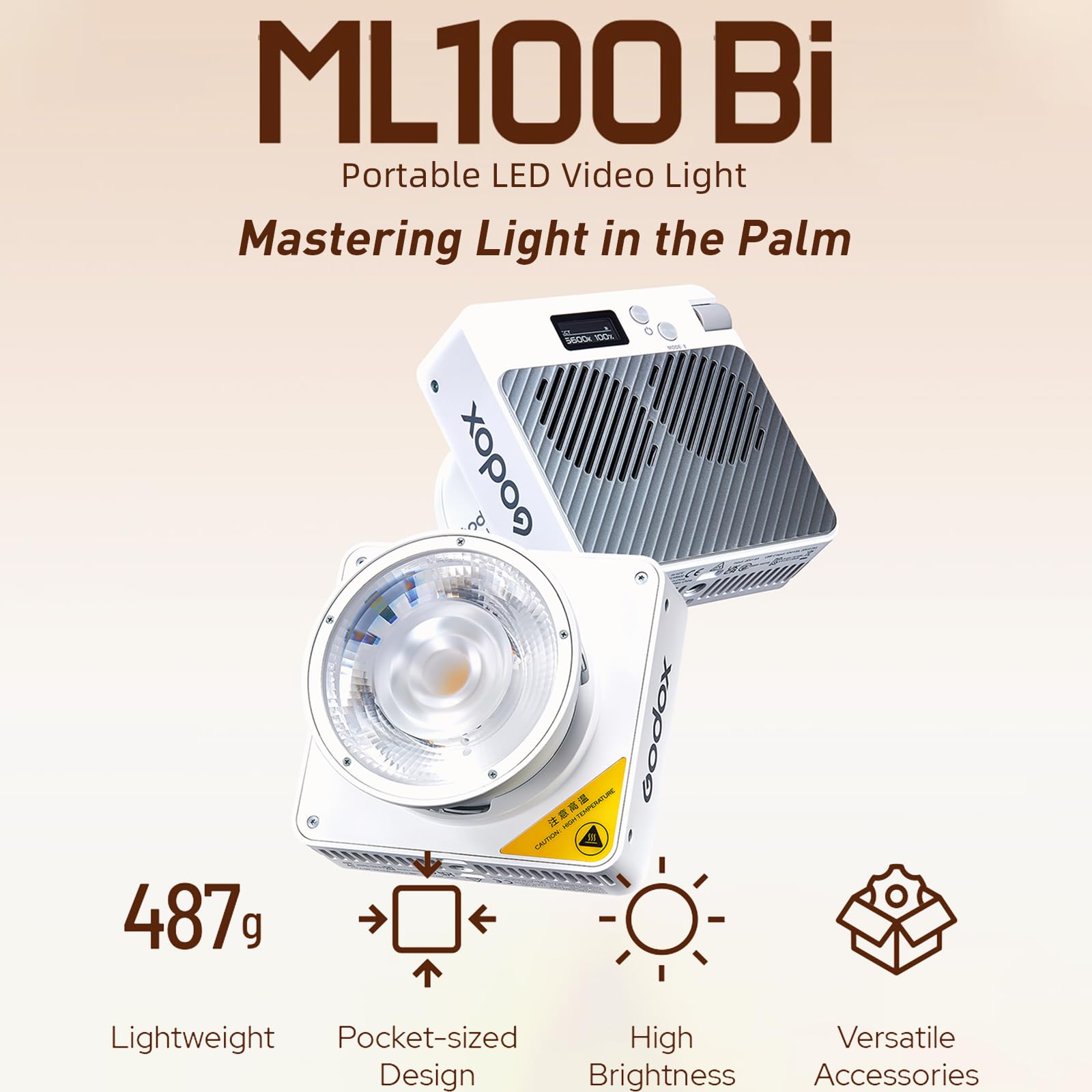 Godox ML100Bi Bi-color LED Video Light