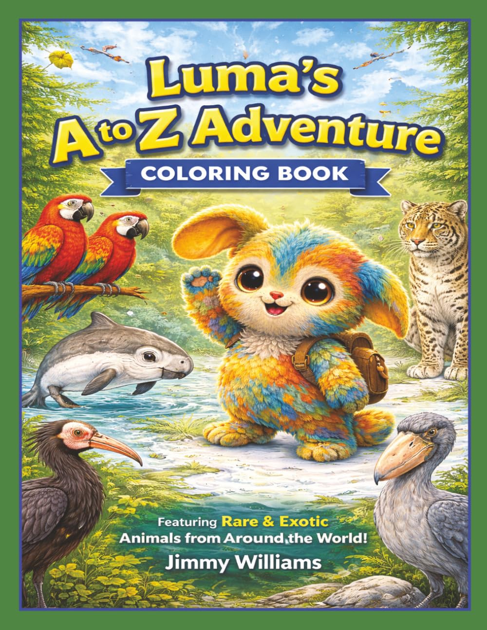 Luma’s A to Z Adventure Coloring Book: Rare and Exotic Animals from Around the World