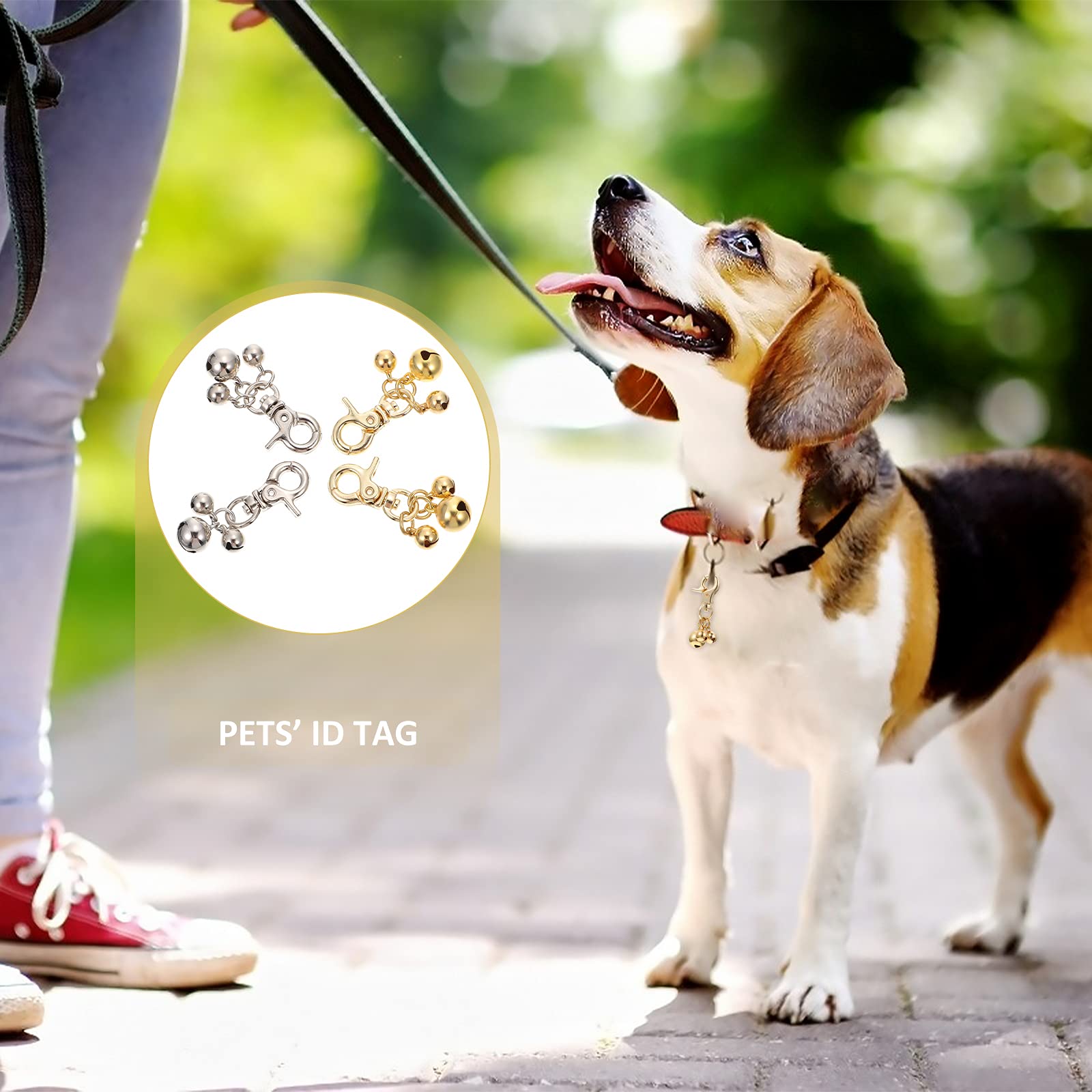 4Pcs Bells For Dog Collars Stainless Steel Pet Bells Jamaica