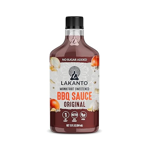 Miniatura 8 de Lakanto Ketchup sin azúcar, endulzado con edulcorante de fruta de monje, perfecto para hamburguesas, papas fritas, keto, paleo y vegano, sin gluten,