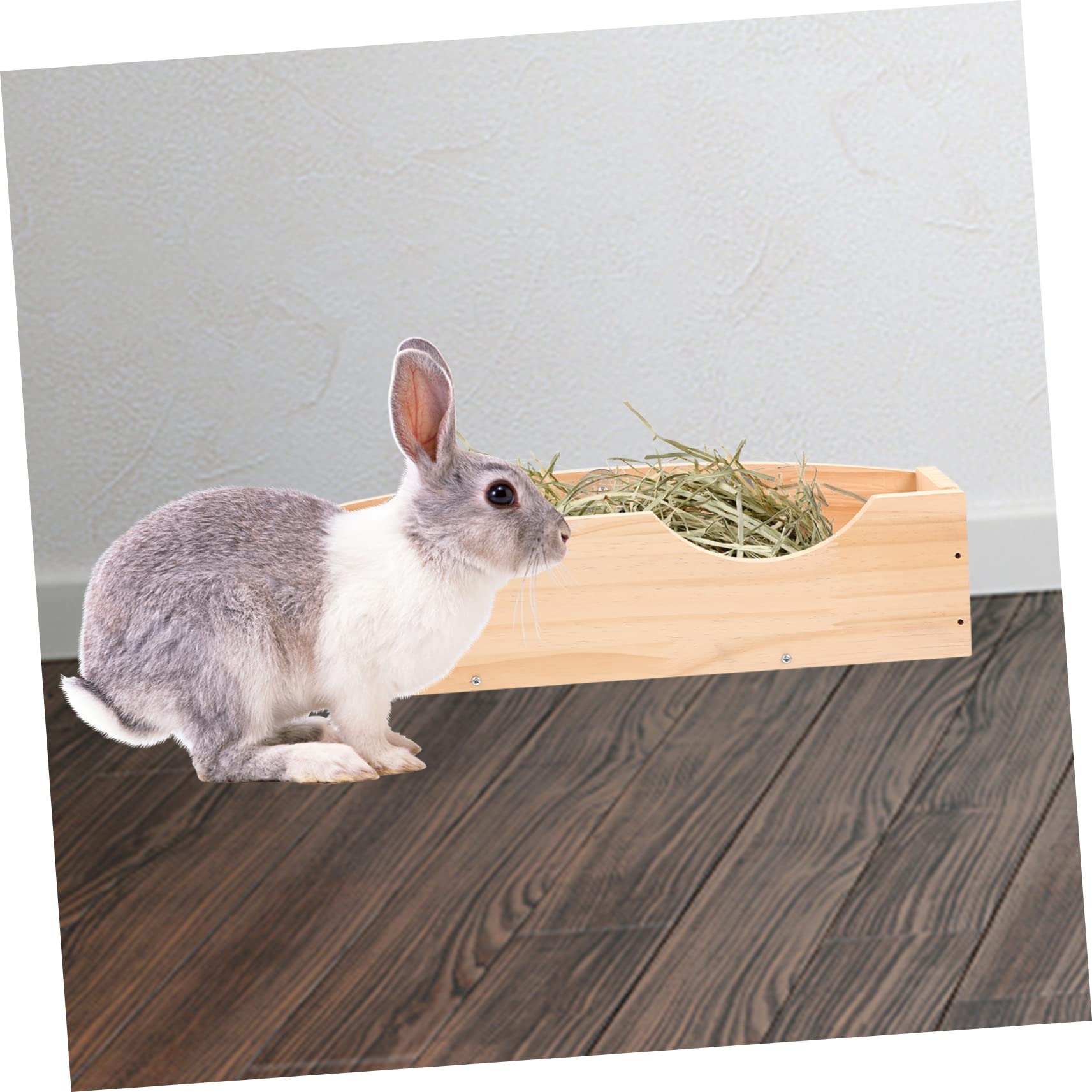 Holz Heuraufe für Kaninchen und Kleine Tiere für Käfig