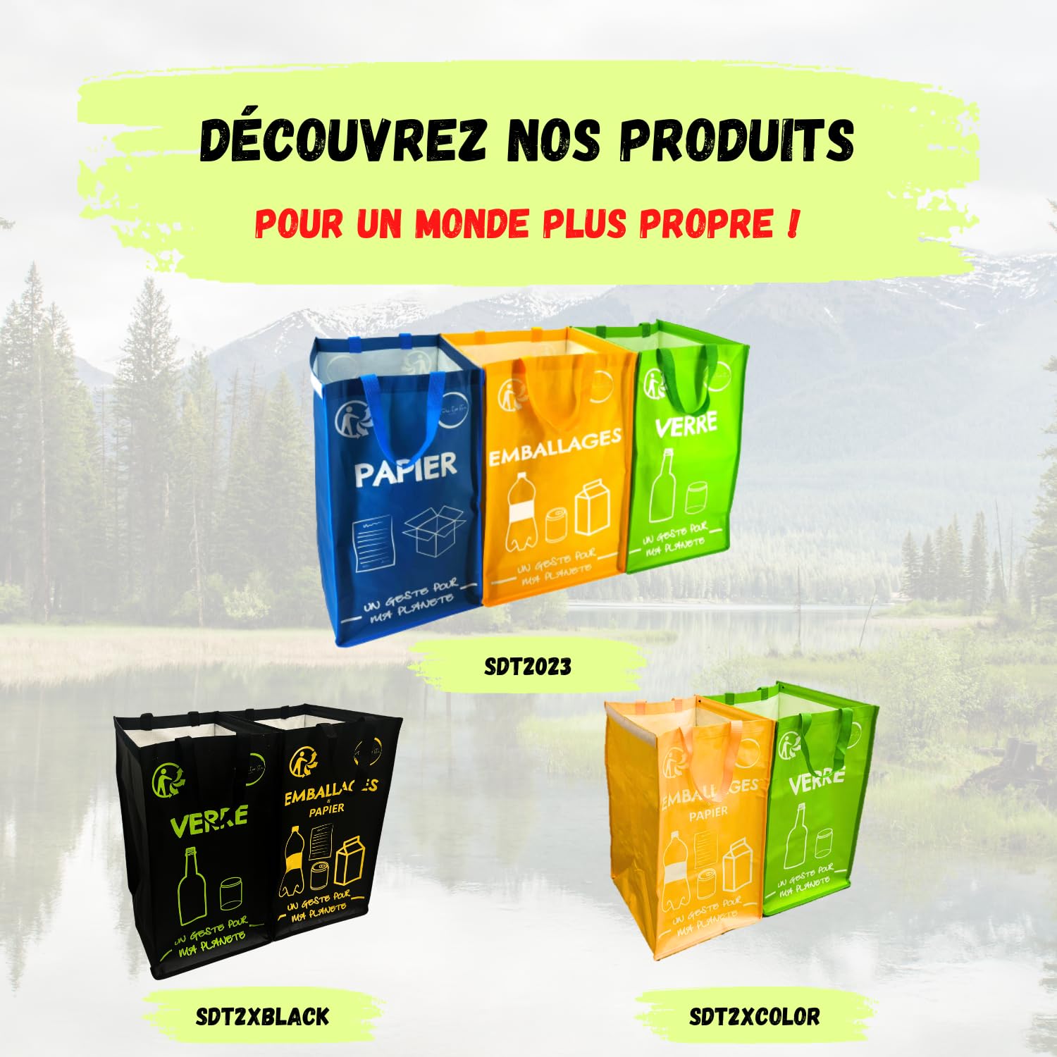 Poubelle Compost Cuisine 9L avec Couvercle - Seau Compost sous Evier