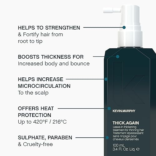 Miniatura 4 de KEVIN.MURPHY THICK.AGAIN - Hair Treatment for Men - For Fine or Thinning Hair - Hair Thickening - Heat Protection - Thickness for Body & Bounce -