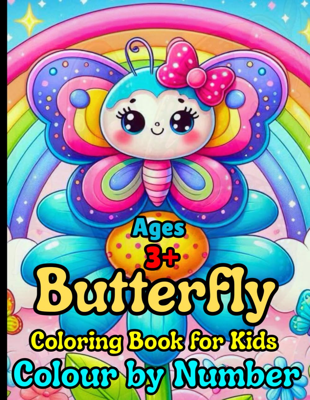 Butterfly Colour by Number Coloring Book for Kids Ages 3+: Fun and Easy Number Coloring Activities for Preschoolers | Large Print Butterflies for Early Learning(Color by Number Fun For Kids)