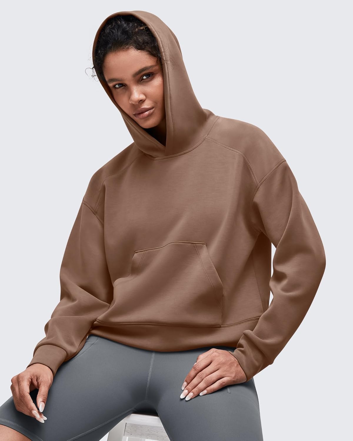 G4Free Smoofit Modal Soft Women's Fashion Hoodies Casual Pullover Long Sleeve Sweatshirts with Kangaroo Pocket - Image 2