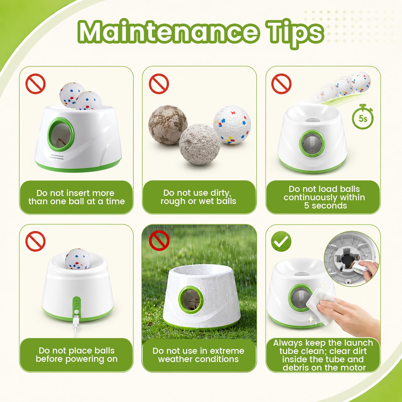 Máquina para lanzar pelotas de perro con 9 pelotas de tenis E-TPU | Juguete interactivo eléctrico para perros pequeños, lanzador de pelotas para perros, tenis, máquina para interior y exterior
