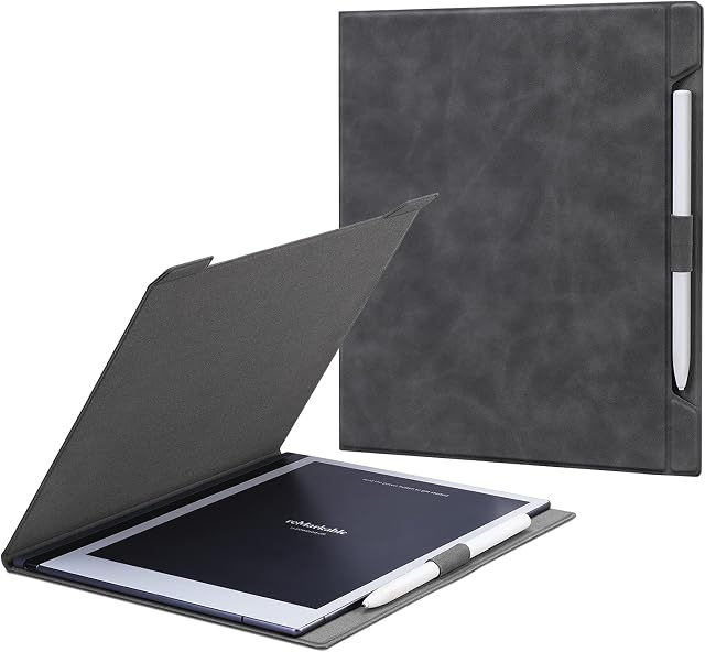 OLAIKE Compatible with Remarkable 2 10.3 '' 2020 Paper Tablet Case, PU Leather Smart Protective Cover, Bulit-in Magnet/ Pen Holder (Not for Remarkable 1)