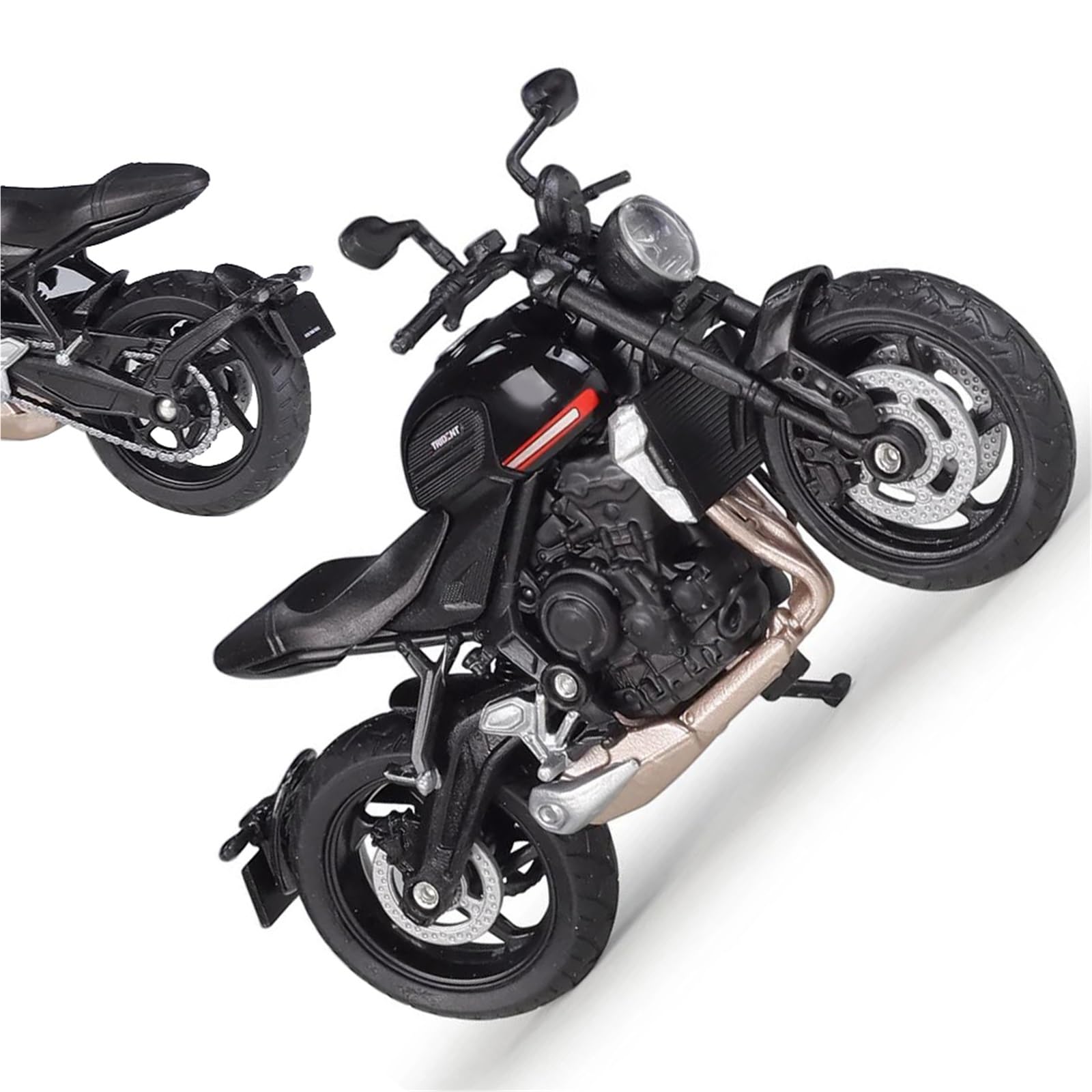 1:18 For Triumph Trident 660 Simulation Alloy Motorcycle Model With Scene Base Background Club Moto