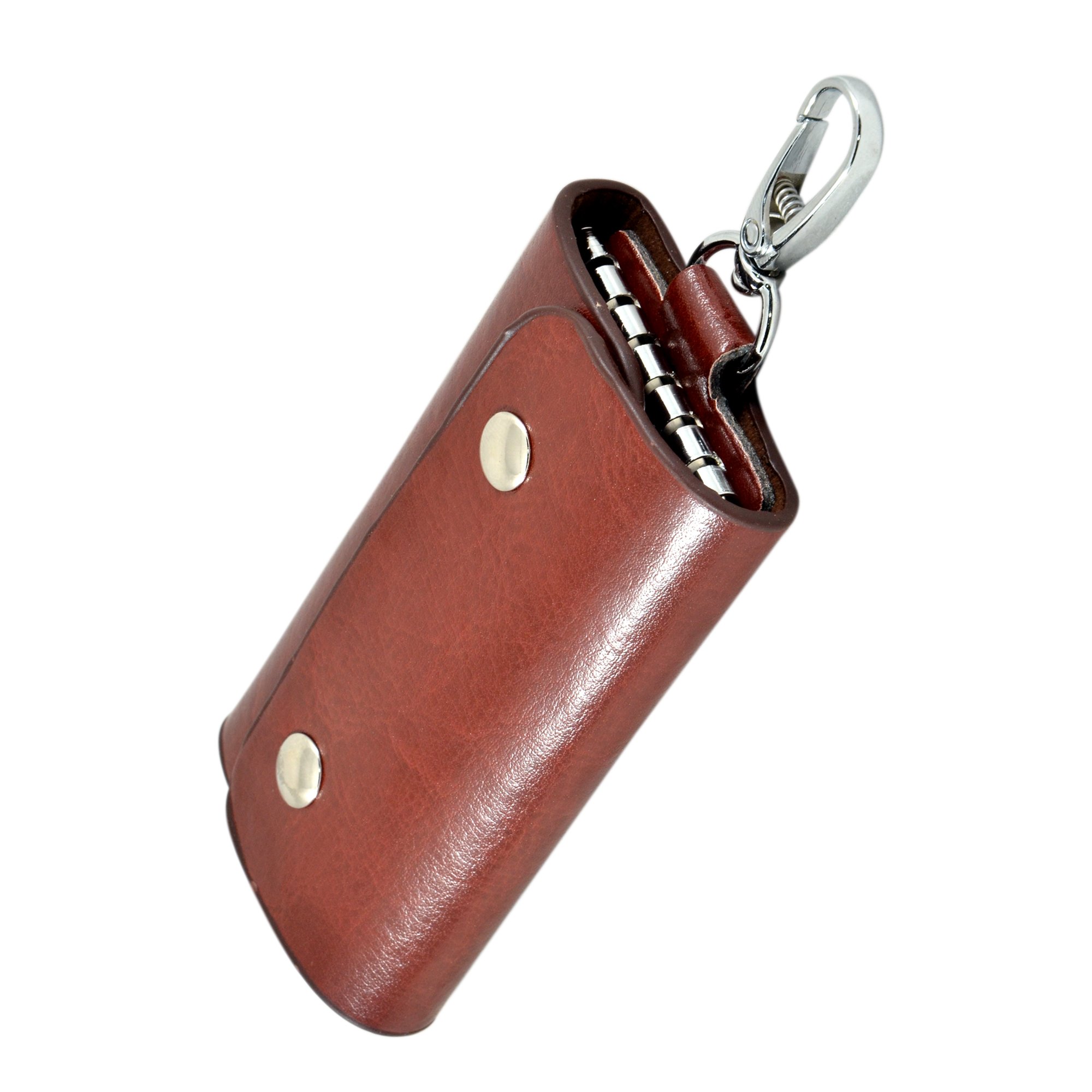 Leather Pouch Keychain Brown KeyPouch/Wallet Key Chain/Brown Wallet Key Chain/Brown Key Pouch/Leather Wallet Keychain-image-12