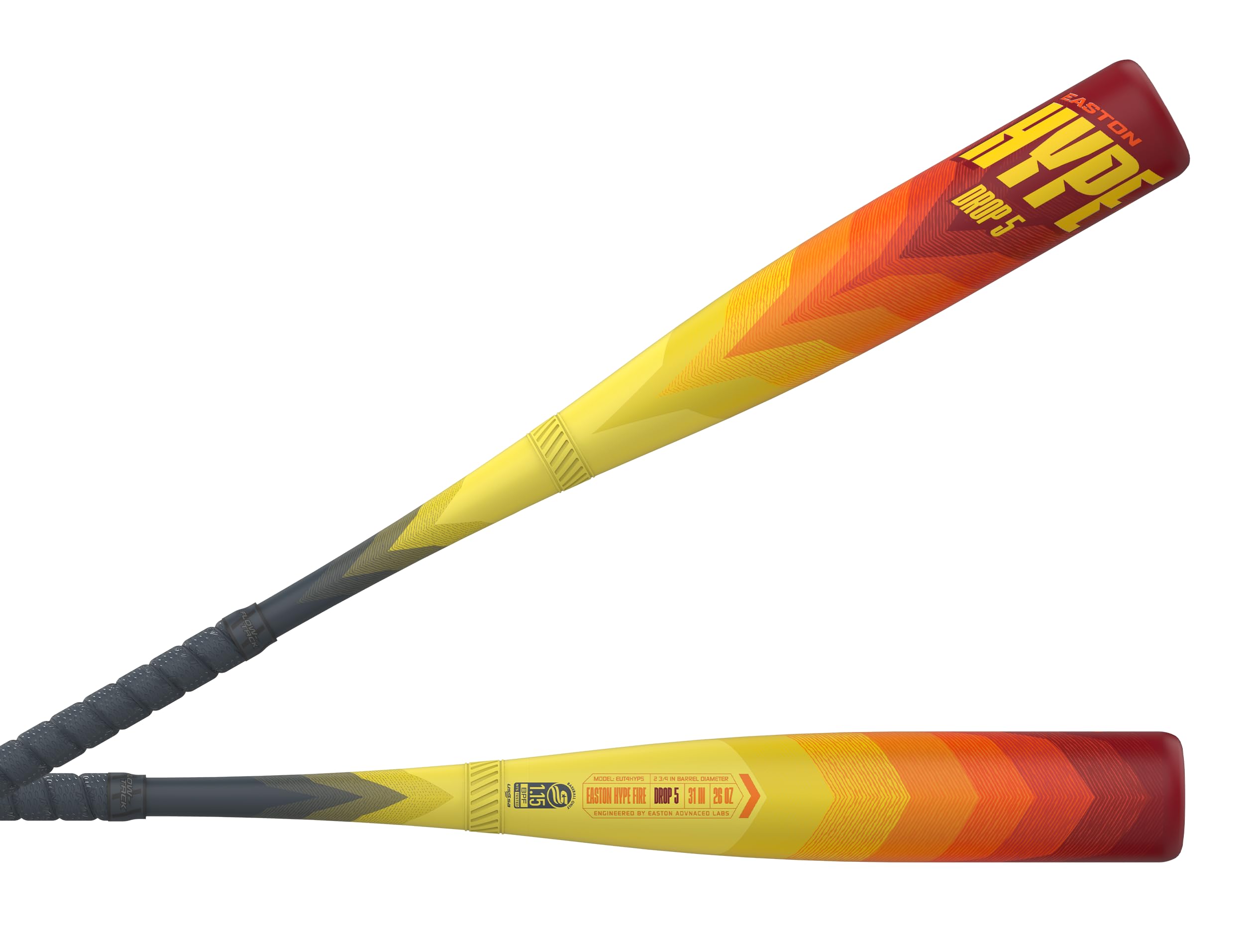 Easton | Hype FIRE Baseball Bat | USSSA | -5/-8/-10 Drop | 2 3/4" Barrel | 2 Pc. Composite