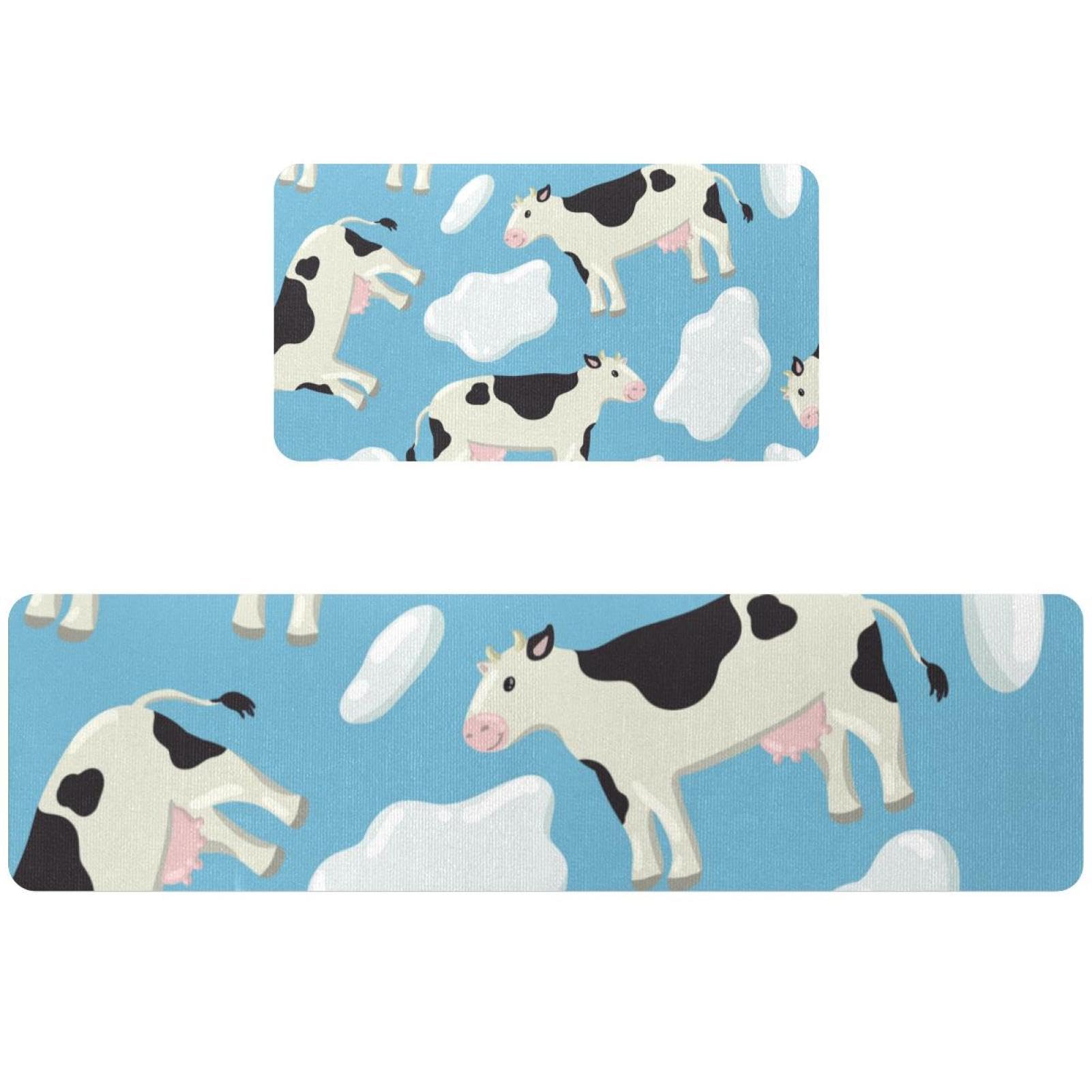 Alfombrillas de cocina lavables y antideslizantes, juego de 2 alfombras absorbentes