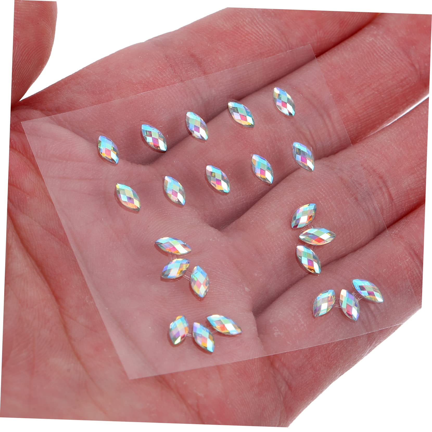 Healeved 40hojas Gemas Faciales Adhesivas Brillantes Para Maquillaje De Stickers De Diamantes Para Ojos y Cuerpo Para Fiestas Carnaval y Eventos Especiales