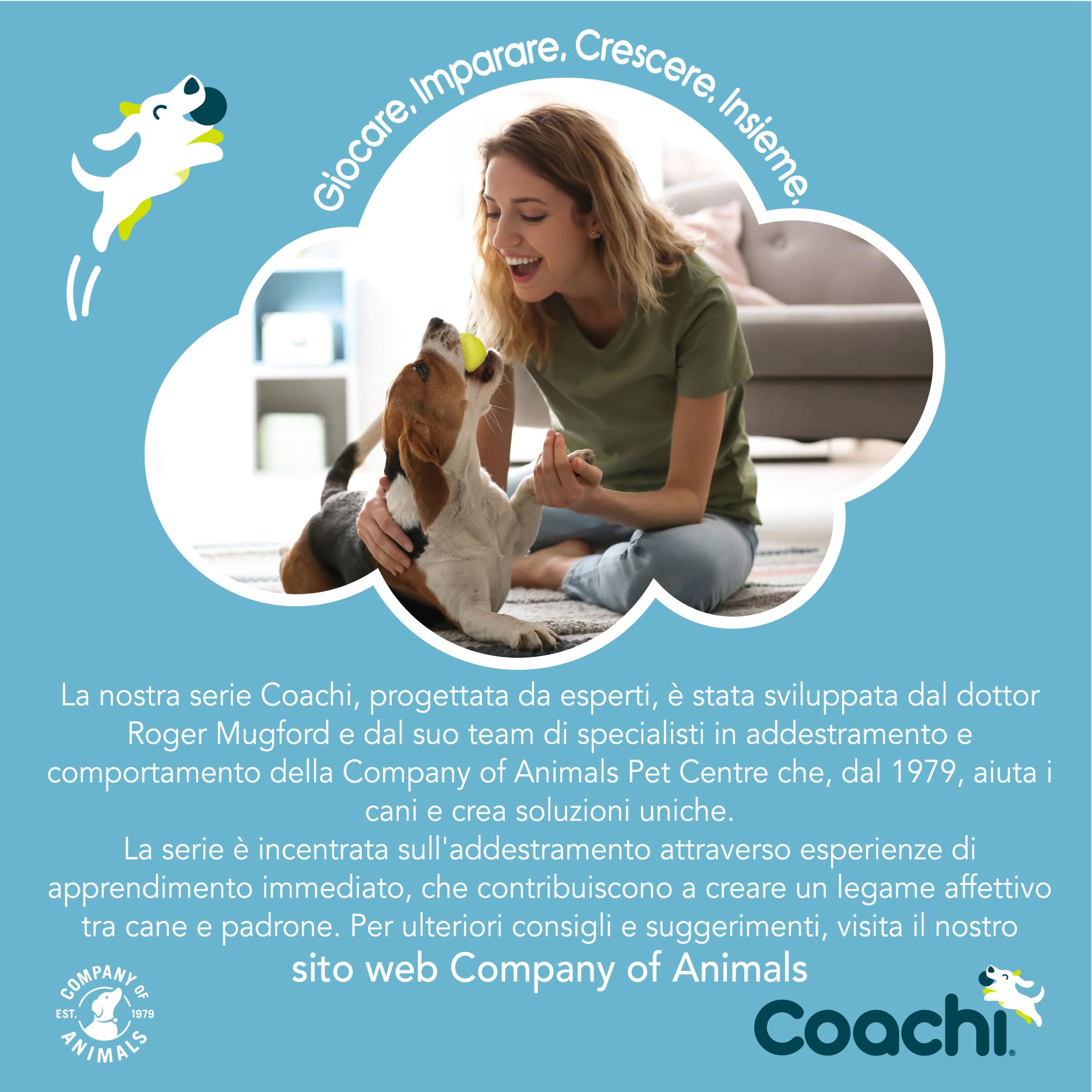 Coachi Training Whistle, Perfetto per addestramento al richiamo e all’obbedienza, Suono Forte e Chiaro, Leggero e Compatto, Cordino Riflettente Regolabile, Adatto all’addestramento di Cani e Cuccioli